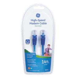 GE 14 ft. L Category 6 Modem Cables