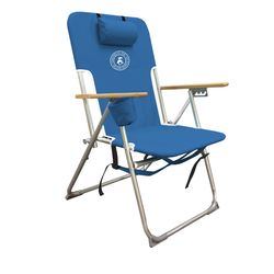 Caribbean Joe Galvanized Silver Steel Frame Reclining Lounge Chair