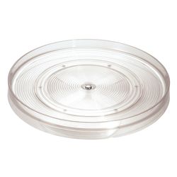 iDesign Linus Clear Plastic Storage Tray Organizer