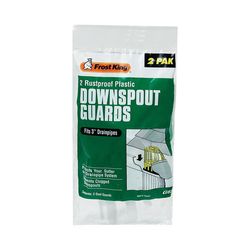 Frost King 2 in. W X 3.5 in. L White Plastic Downspout Screen