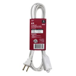 Ace Indoor 6 ft. L White Extension Cord 16/2 SPT-2