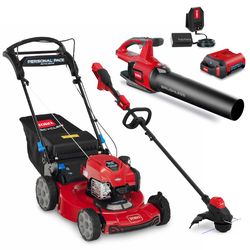 Toro SmartStow 21465 22 in. 150 cc Gas Self-Propelled Lawn Mower with Trimmer & Leaf Blower Kit