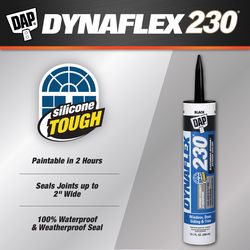 DAP DYNAFLEX 230 Black Premium Latex Door/Siding/ Window Sealant 10.1 oz