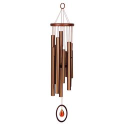 Woodstock Chimes Bronze Aluminum/Wood 27 in. Wind Chime