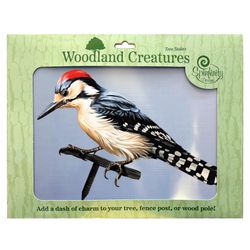 Spinfinity Designs Woodpecker Tree Stake Multicolored Steel 14 in. H Tree Decoration