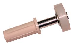 Barton Kramer 7/8 in. D X 0.375 in. L Plastic Coated Plastic Bi-fold Door Wheel Guide 2 pk