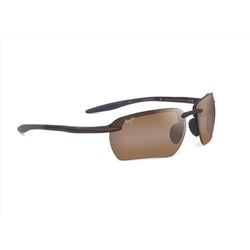 Maui Jim Hookipa Ultra G Sunglasses Unisex Metal Matte Brown Frame HCL Bronze Lens Polarized
