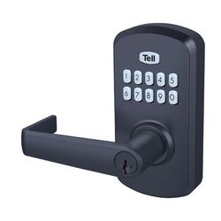 Tell Matte Black Steel Electronic Keypad Entry Lock