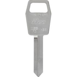 HILLMAN Traditional Key Automotive Key Blank Double For Ford Silver