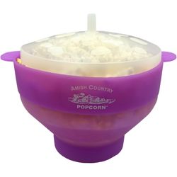 Amish Country Popcorn Purple 4 cups Air Microwave Popcorn Popper