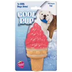 Boss Pet Cool Pup For Dog Pink TPR Ice Cream Cone Dog Toy Large 1 pk