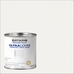 Rust-Oleum Painters Touch Ultra Cover Satin Blossom White Paint Exterior and Interior 0.5 pt