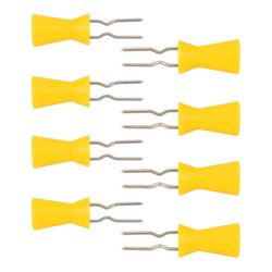 Tovolo Silver/Yellow Plastic/Stainless Steel Corn Picks Set