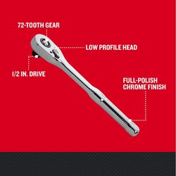 Craftsman Low Profile 1/2 in. drive Ratchet 72 teeth