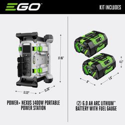 EGO Power+ Nexus Power Station 1400 W Portable Inverter Generator