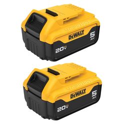 DeWalt 20V MAX DCB205-2 5 Ah Lithium-Ion Battery 2 pc