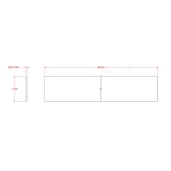 SteelWorks 0.0625 in. X 1.25 in. W X 4 ft. L Weldable Aluminum Flat Bar 1 pk