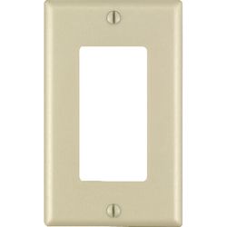 Leviton Decora Ivory 1 gang Thermoset Plastic Decorator Wall Plate 1 pk