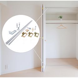 Ace 36 in. L Steel Bi-Fold Door Track and Hardware Kit 1 pc