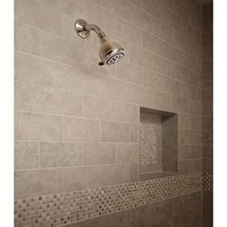 Keeney Stylewise Brushed Nickel Plastic 5 settings Showerhead 1.8 gpm