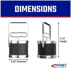 Magnet Source 6.75 in. L X 3.5 in. W Black Magnetic Bulk Parts Lifter 5 lb. pull 1 pc