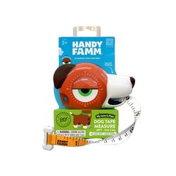 Handy Famm Fido Dog Kid's Tape Measure Brown