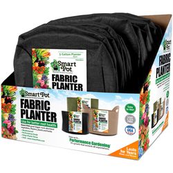 Smart Pot 9.5 in. H X 12 in. W X 12 in. D X 12 in. D Geo-Thermal Fabric Grow Bag Planter Black