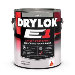 Drylok E1 Semi-Gloss Gray Latex-Based Acrylic Epoxy Blend Epoxy Floor Paint 1 gal