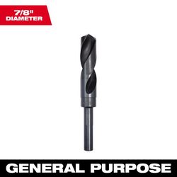 Milwaukee Thunderbolt 7/8 in. X 6 in. L Black Oxide Drill Bit 3-Flat Shank 1 pc