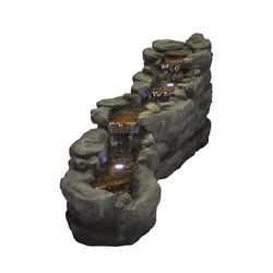 Alpine Polyresin Assorted Fountain with LED Light