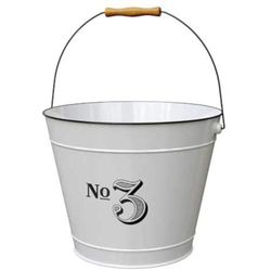 Panacea 9 in. H X 14 in. D Metal Milkhouse #3 Planter White