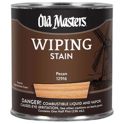 Old Masters Semi-Transparent Pecan Oil-Based Wiping Stain 1/2 pt