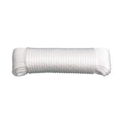 Koch Industries 1/4 in. D X 100 ft. L White Solid Braided Nylon Rope