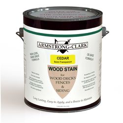 Armstrong-Clark Semi-Transparent Matte Cedar Oil-Based Wood Stain 1 gal