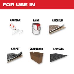 Milwaukee Universal Fit Open-Lok 3.41 in. L X 2 in. W Stainless Steel 3-in-1 Multi-Tool Scraper Blad