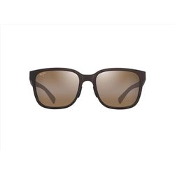 Maui Jim Paulele Asian Fit Sunglasses Men's Matte Brown Frame HCL Bronze Lens Polarized
