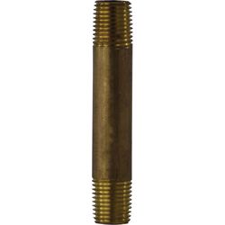 Anderson Metals 1-1/4 in. MPT in. Red Brass Nipple 4 in. L