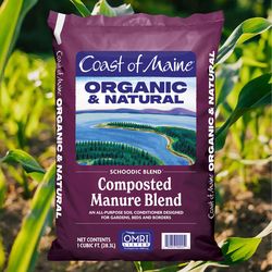 Coast of Maine Schoodic Blend Organic Cow Manure 1 cu ft 1 ft³