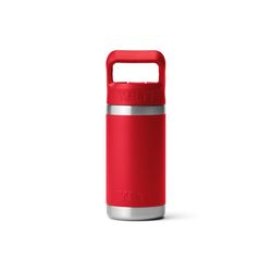YETI Rambler Jr. 12 oz Rescue Red BPA Free Insulated Kids Water Bottle w/Straw