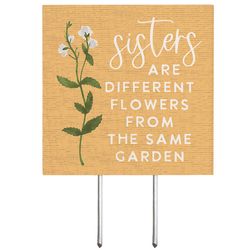 Sincere Surrounding Beige/Brown Wood/MDF 5.75 in. H X 0.5 in. L X 4 in. W Planter Stake
