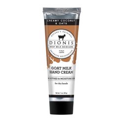 Dionis Goat Milk Skincare Creamy Coconut & Oats Scent Hand Cream 1 oz 1 pk
