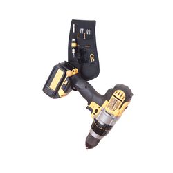 CLC 2 pocket Polyester Fabric Cordless Drill Hook 5 in. L X 10.13 in. H Black