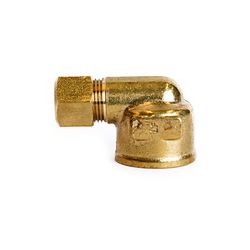 ATC 3/8 in. Compression X 1/2 in. D FPT Brass 90 Degree Elbow