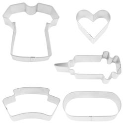 R&M International Corp Silver Steel Cookie Cutter Set