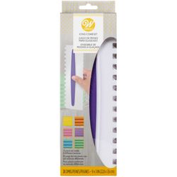 Wilton 3 in. W X 9 in. L Icing Comb 3 pc