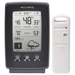 AcuRite Clock/Thermometer/Hygrometer Plastic 11 in.