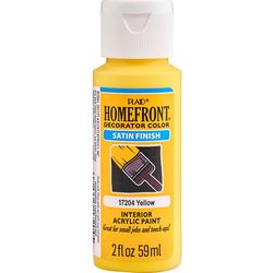 Homefront Satin Yellow Hobby Paint 2 oz