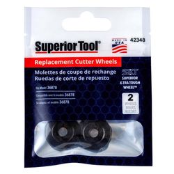 Superior Tool Fits Model 36878 Replacement Cutter Wheel Black 2 pc