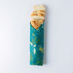 Bee's Wrap 1 each Deep Teal, Blue, Tan, White Food Wrap 1 pk