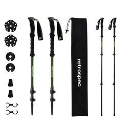 Retrospec 54 in. Forest 6061 Aluminum Adjustable Trekking Pole